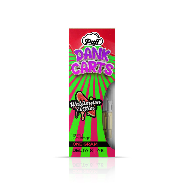 Delta-8 Dank Carts Vape Cartridge: Watermelon Zkittles