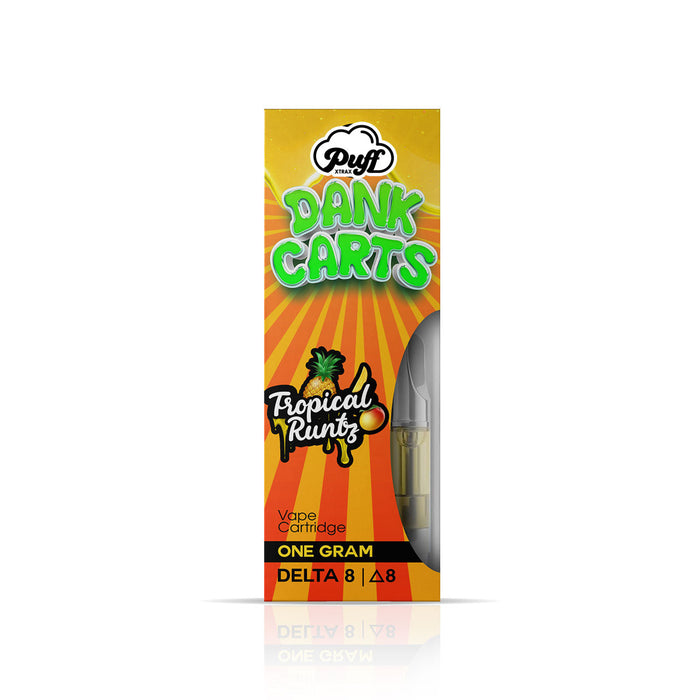 Delta-8 Dank Carts Vape Cartridge: Tropical Runtz