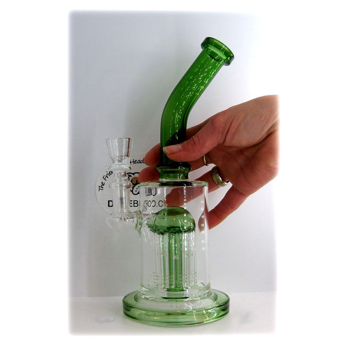 10" Bong (with Tree Perc & Bent Neck) by Boo Glass