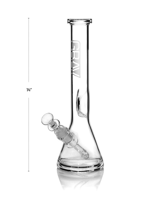 GRAV® Large, Clear Beaker Base Water Pipe