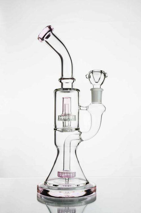 12" Double Matrix Perc Glass Bong by Boo Glass