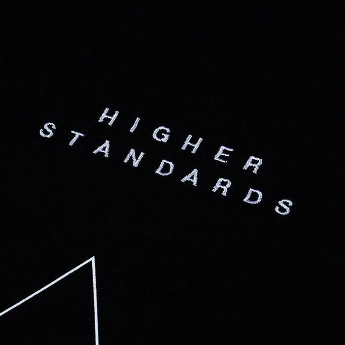 Higher Standards T-Shirt - Embroidered Triangle