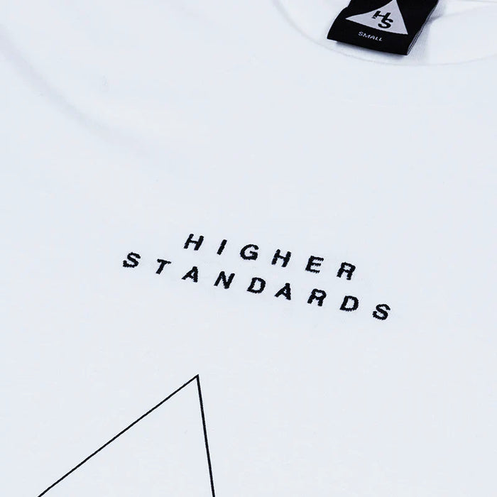 Higher Standards T-Shirt - Embroidered Triangle