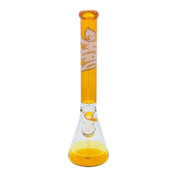 Full Golden Cali Bear 18" Full Color Beaker Bong