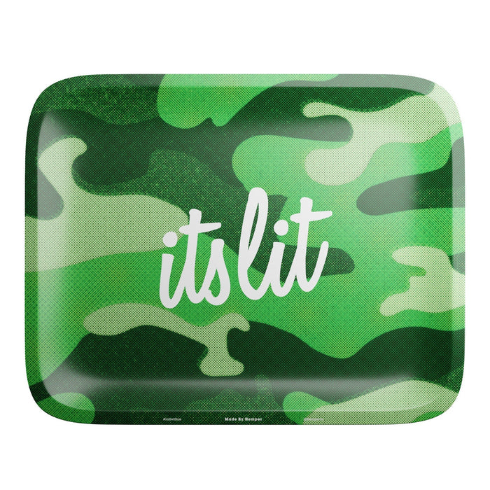 HEMPER  - It's Lit Light Green Camo Rolling Tray