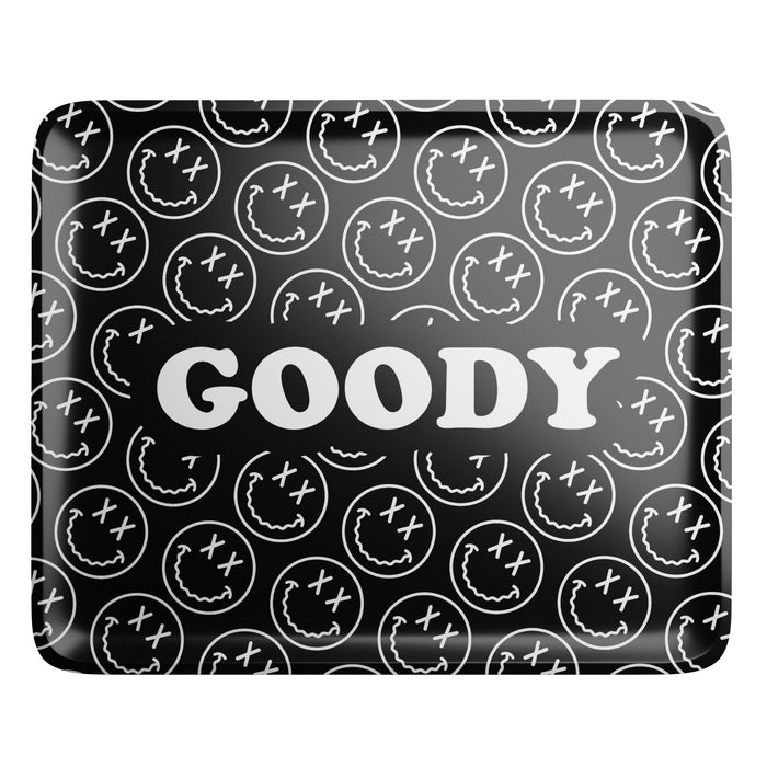 Goody Glass - Black Pattern Face Rolling Tray