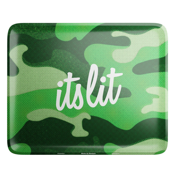 HEMPER  - It's Lit Light Green Camo Rolling Tray