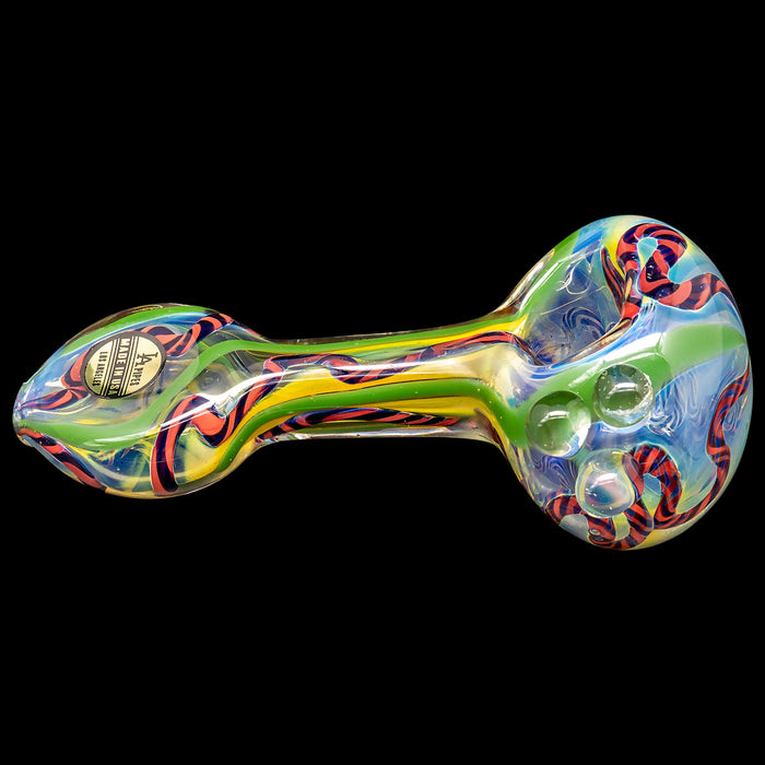 "Candy Spoon" Inside-Out Color Changing Glass Pipe