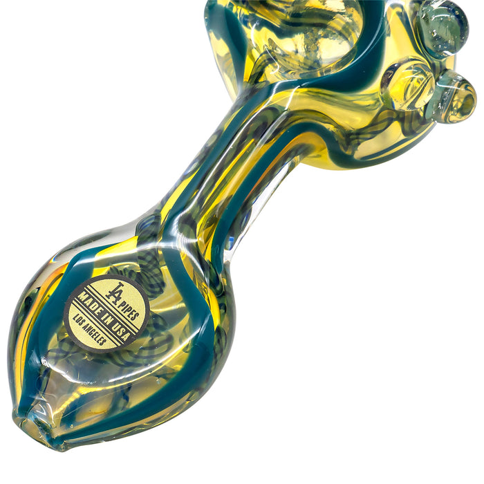 "Candy Spoon" Inside-Out Color Changing Glass Pipe