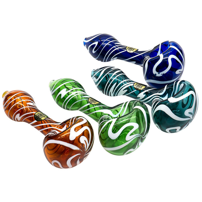 "Warped Space" Color Glass Hand-Pipe