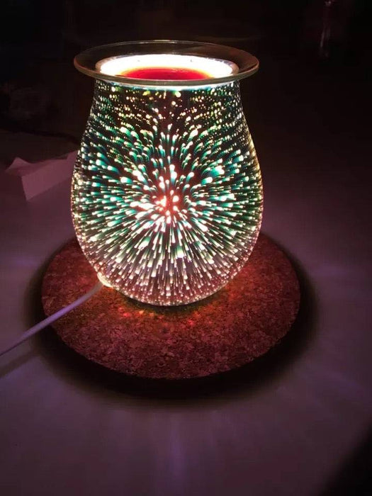 “3D Lights” Oil Diffuser - Hand Painted - Patientopia, The Community Smoke Shop