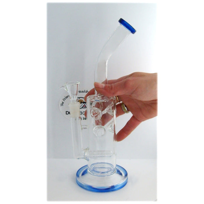 10 Inch Bong w/ Inline Perc + Swiss Perc