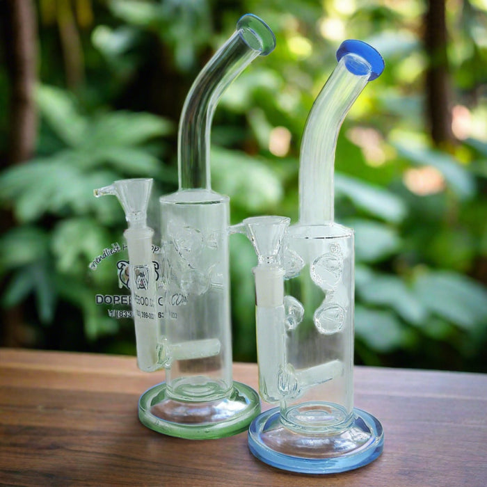 10 Inch Bong w/ Inline Perc + Swiss Perc