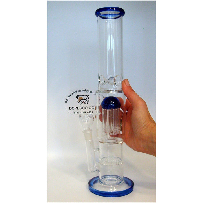 14" Straight Shooter Bong with Honeycomb & Tree Perc