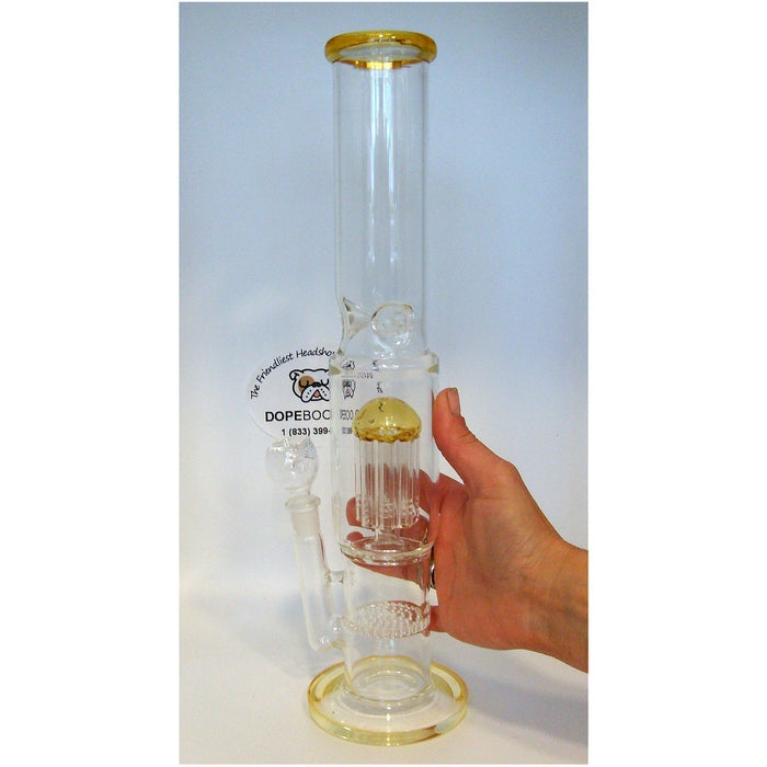 14" Straight Shooter Bong with Honeycomb & Tree Perc