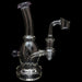 Glassic Curved Body Dab Rig with Colored Accents - Olde Smoke Shop