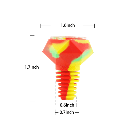 Waxmaid 14mm / 18mm Diamond Silicone Glass Bowl