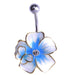 “Enameled Flower” Navel Ring - Patientopia, The Community Smoke Shop