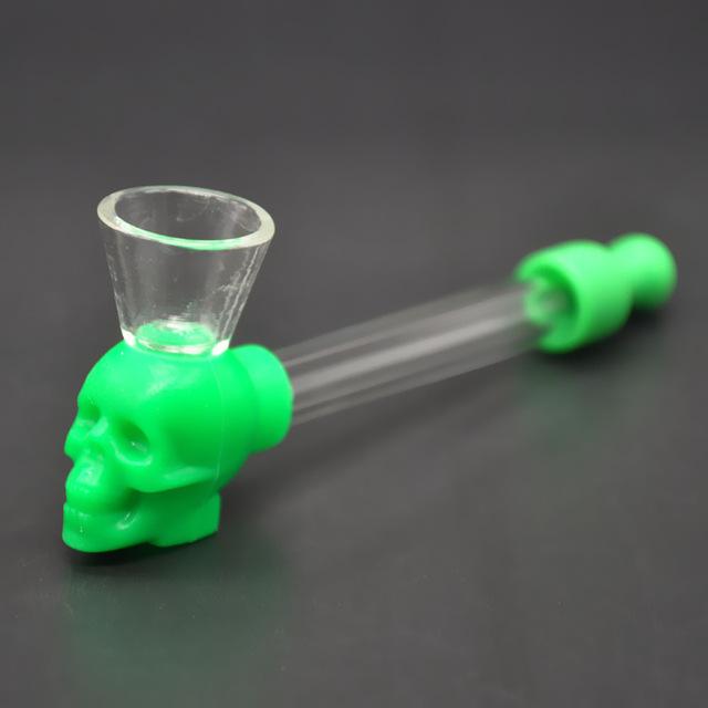 “Silicone Skull” Pipe - Patientopia, The Community Smoke Shop