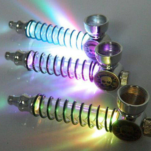 LED Pipe - “Metal Lights” - Patientopia, The Community Smoke Shop