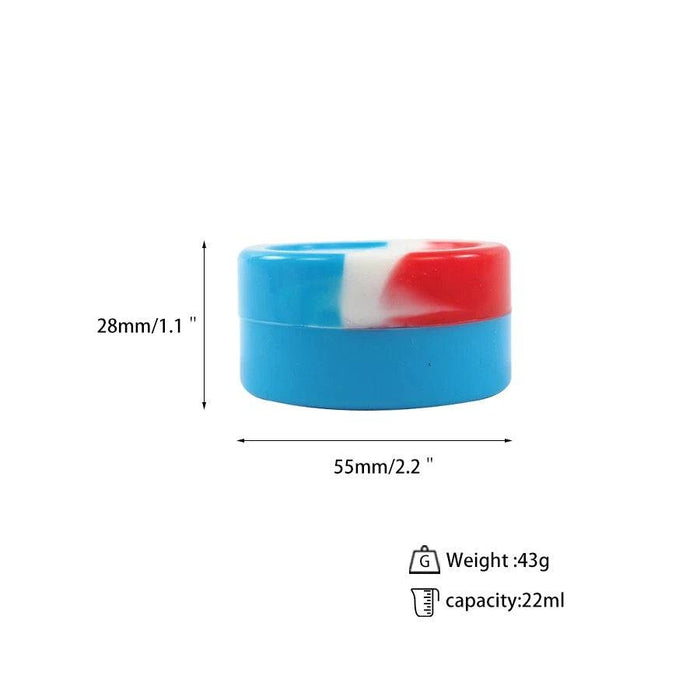 Silicone Containers - 22ml Round - 10Pcs - Patientopia, The Community Smoke Shop