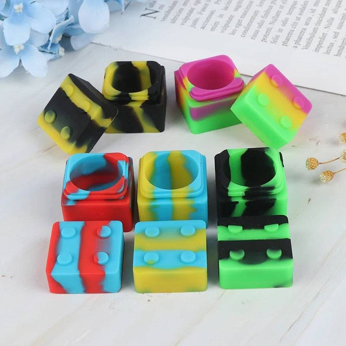 Square Silicone Container - 5ml (Random Color) - Patientopia, The Community Smoke Shop