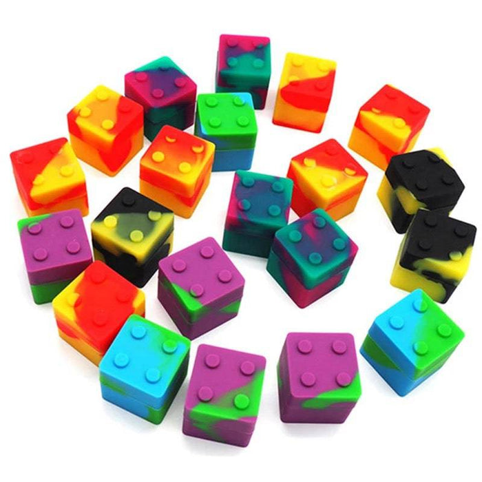 Square Silicone Container - 5ml (Random Color) - Patientopia, The Community Smoke Shop