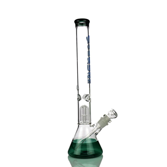 Glass Beaker Bong with Tall Ships Design 20" Made in Usa