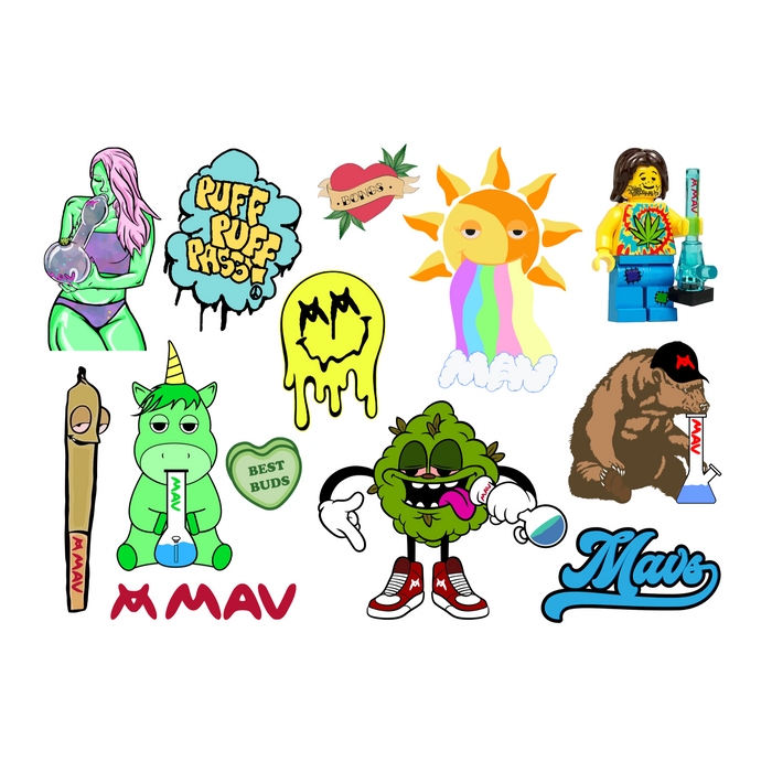 MAV Beaker Sticker Pack