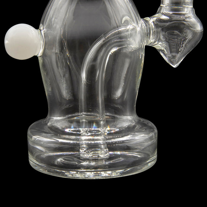 Glassic Curved Body Dab Rig with Colored Accents