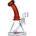 7" Mini Bent Neck Waterpipe - Amber - Olde Smoke Shop