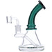 7" Mini Bent Neck Waterpipe - Teal - Olde Smoke Shop