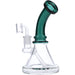 7" Mini Bent Neck Waterpipe - Teal - Olde Smoke Shop