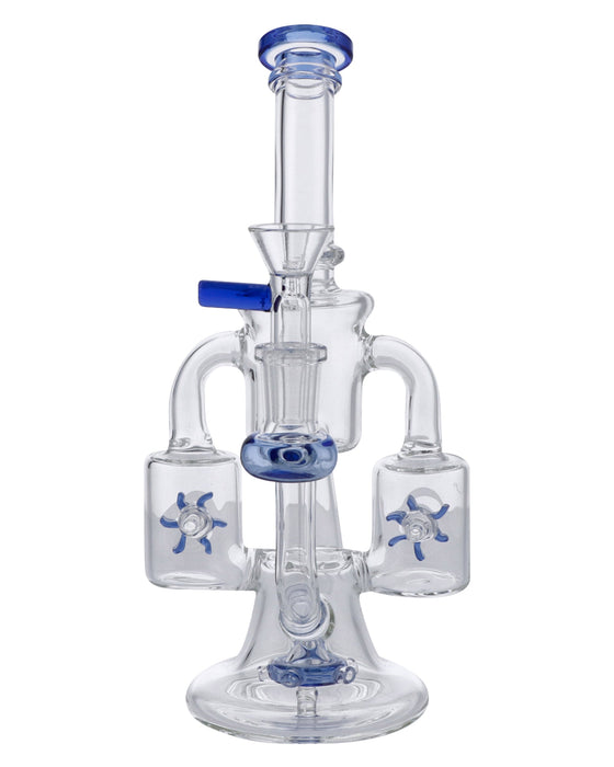 Water Pipe w/Bowl & Quartz-Blue(RCL-S-047B)