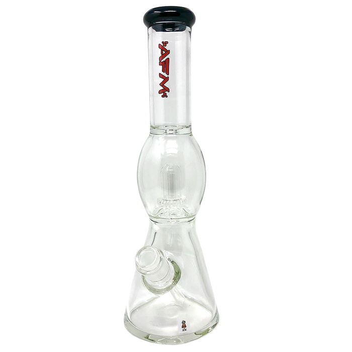 12" AFM Glass UFO Color Lip Glass Beaker Bong