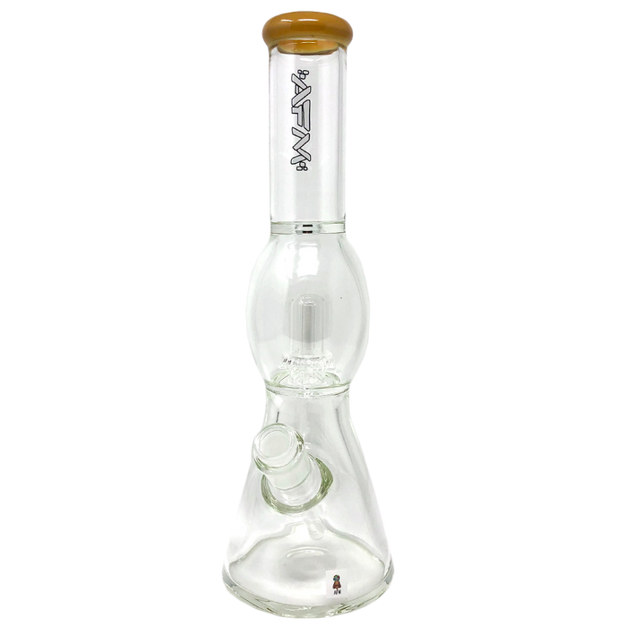 12" AFM Glass UFO Color Lip Glass Beaker Bong