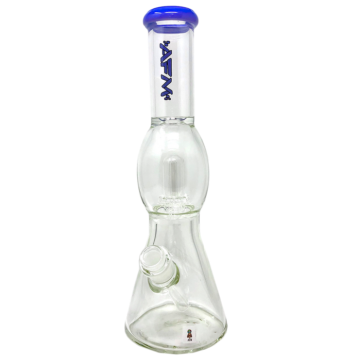 12" AFM Glass UFO Color Lip Glass Beaker Bong