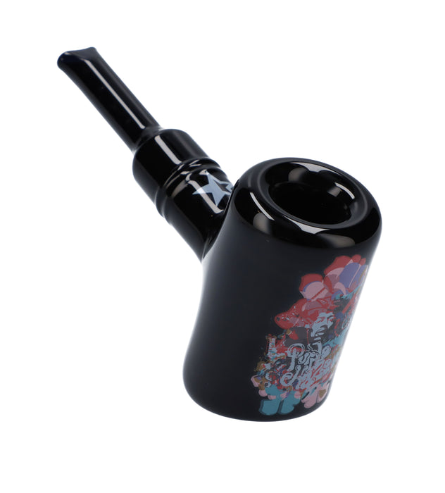 Jimi Rainbow Haze 6" Black Hammer Sherlock Pipe