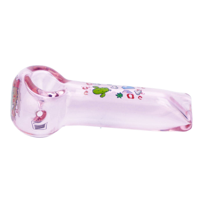 4" Pink Kush Hand Pipe - Transparent Pink