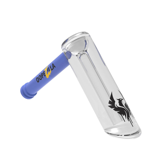 Dopezilla Phoenix Bubbler Milky Blue 5 in.