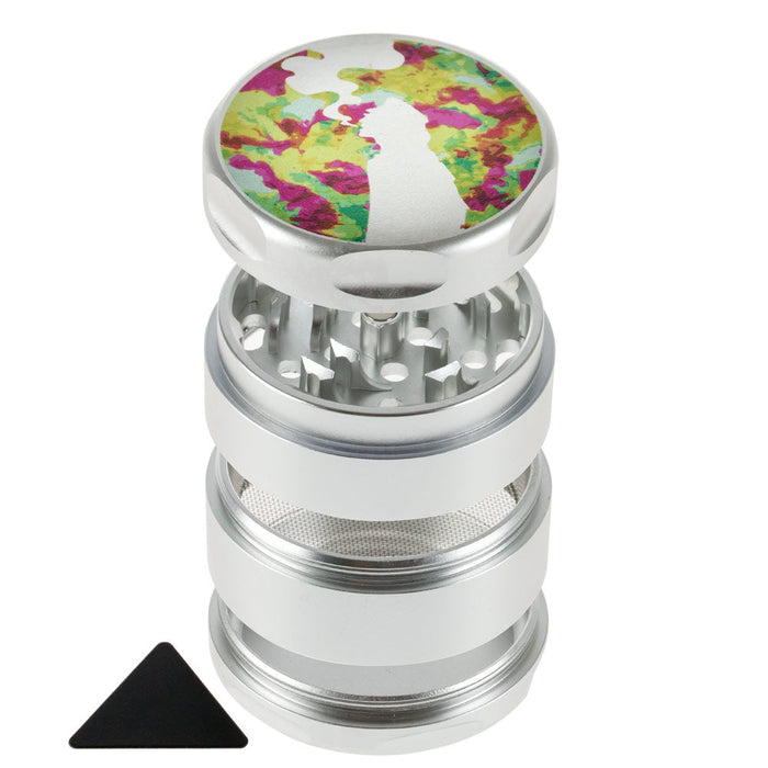 Silver 55mm 4-Piece Aluminum Grinder