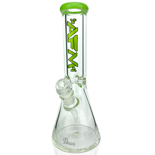 12" AFM Glass Heavy Boi Colored Lip Glass 9mm Beaker Bong - Olde Smoke Shop