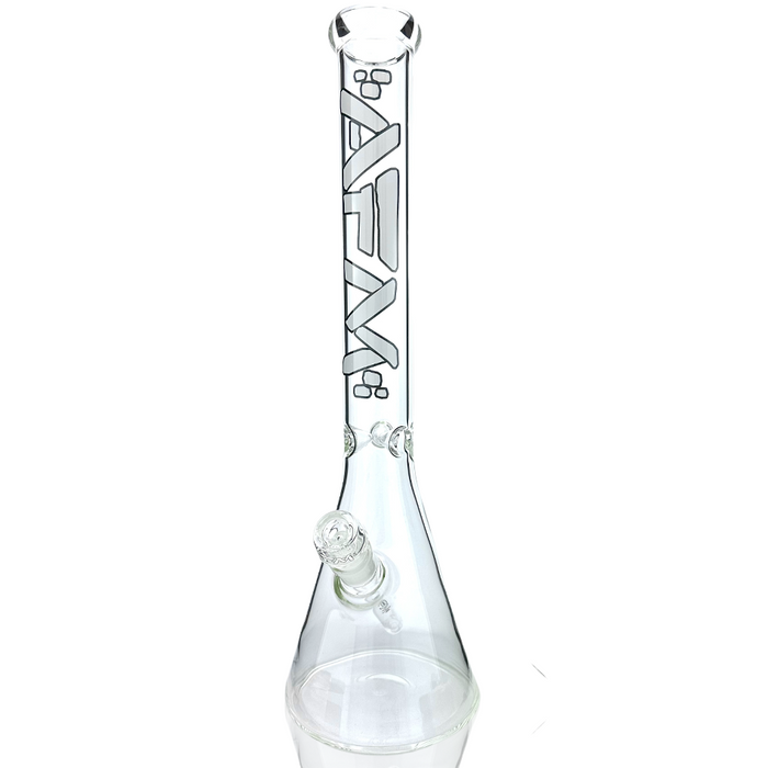 18" AFM Clear Glass Beaker Bong Set