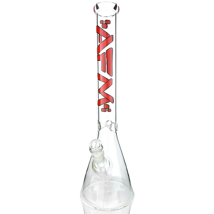 18" AFM Classic Clear Glass Beaker Bong 5mm