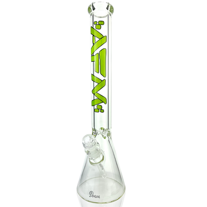 18" AFM Heavy Boi Clear Glass 9mm Beaker Bong