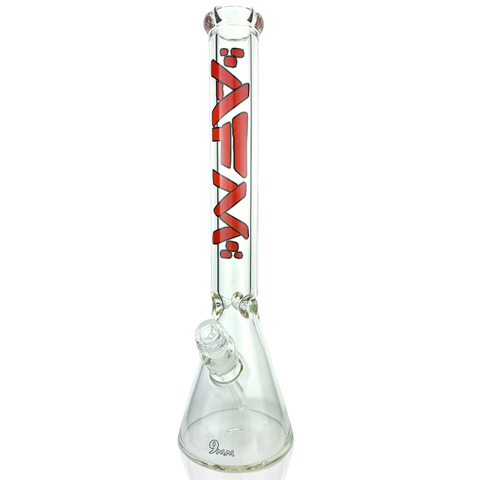 18" AFM Heavy Boi Clear Glass 9mm Beaker Bong