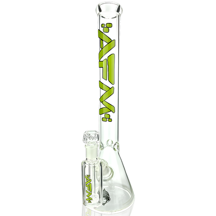 18" AFM Clear Glass Beaker Bong Set