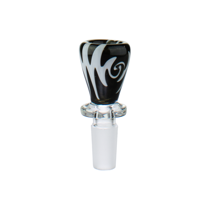 14mm Ring Worked Wig Wag Bowl - Olde Smoke Shop