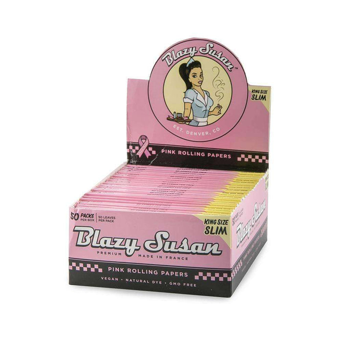 Blazy Susan King Size Slim Pink Papers