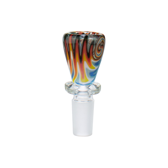 14mm Ring Worked Wig Wag Bowl - Olde Smoke Shop